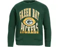 Детская футболка Junk Food Clothing Kids с принтом Green Bay Packers и длинным рукавом