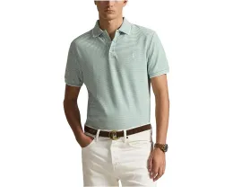 Поло Polo Ralph Lauren в полоску из стретч-сетки с зауженным кроем Custom Slim