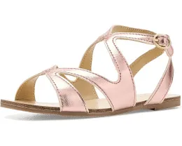 Металлические сандалии Janie and Jack с квадратным носком и регулируемой застежкой