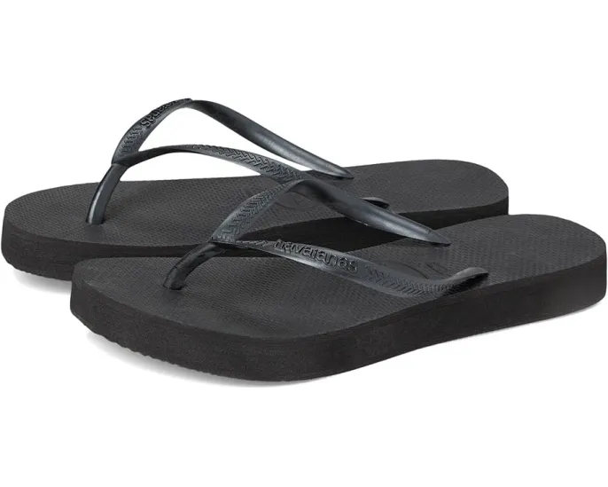 Сланцы Havaianas на платформе с амортизирующей стелькой