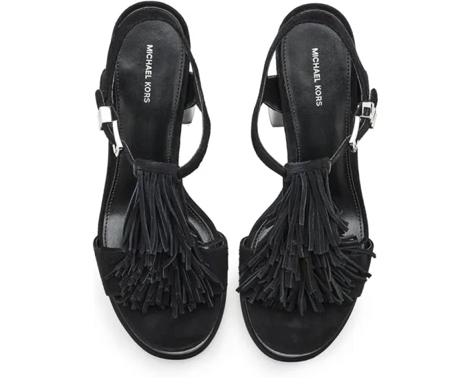 Босоножки Indra Platform Sandals на платформе с бахромой от MICHAEL Michael Kors