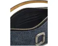 Сумка через плечо Marc Jacobs из денима и замши Snapshot со съёмным ремнём