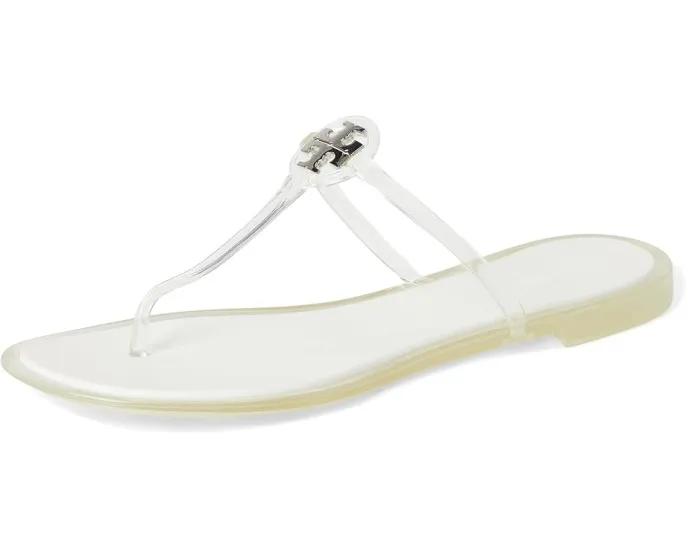 Желейные босоножки Tory Burch Mini Miller с логотипом Double T