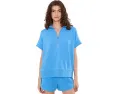 Свитшот Ritchie Short Sleeve от Varley с разрезным воротником и полузастежкой