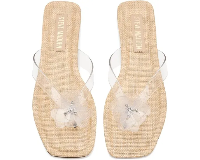 Балетки Steve Madden Tigerlily с квадратным носком и цветочными стразами