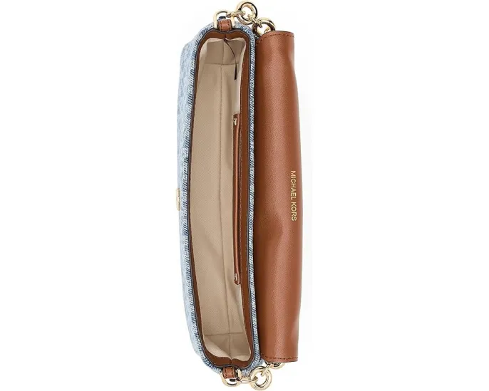 Кросс-боди MICHAEL Michael Kors Nolita Small Flap Chain из денима с цепочкой