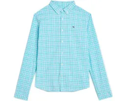 Рубашка Vineyard Vines Tiki Torch Plaid Performance из хлопка в клетку