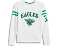 Футболка NFL Philadelphia Eagles с полосатым кокеткой для детей