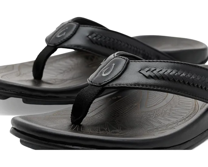 Кожаные сандалии Mea Ola Mano с ремешками и детальной проработкой OluKai