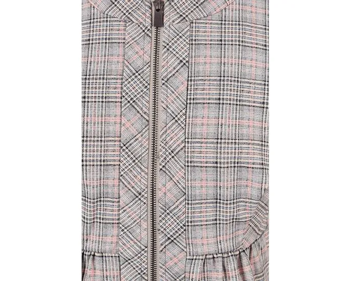 Petite Zip Front Peplum Jacket