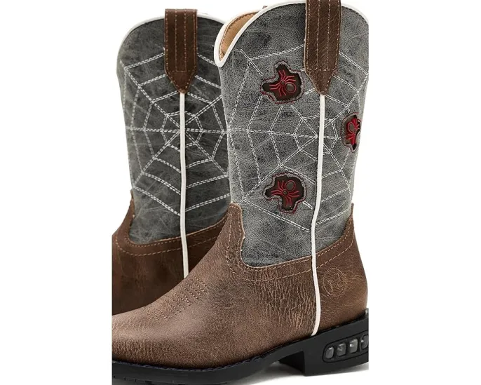 Сапоги Roper Spidie для малышей с дизайном паутины и светящимися элементами