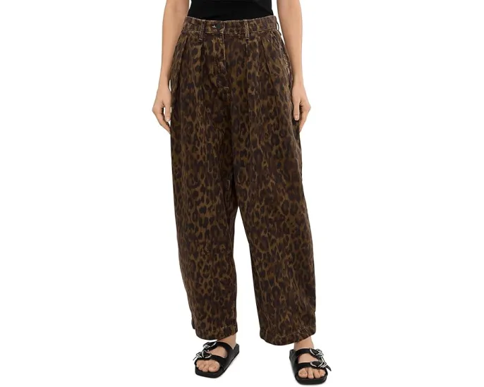 Джинсовые брюки AllSaints Becca с прямыми штанинами и принтом