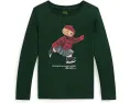 Детская футболка Polo Ralph Lauren Kids с длинным рукавом и принтом Polo Bear