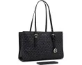 Тоут MICHAEL Michael Kors Zadie Medium с принтом MK и золотой фурнитурой