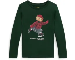 Детская футболка Polo Ralph Lauren Kids с длинным рукавом и принтом Polo Bear