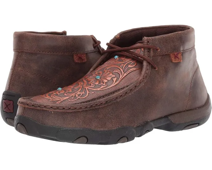 Twisted X WDM0081 мокасины для вождения с тиснением и бирюзовыми заклепками