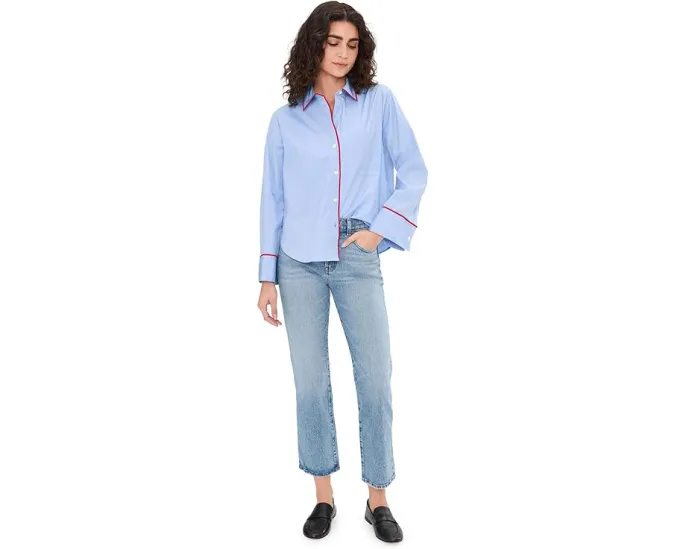 Джинсы Madewell SH Longline Straight в цвете Raebrook с завышенной талией