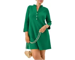 Платье Lilly Pulitzer Knightley с воротником стойкой и длинными рукавами