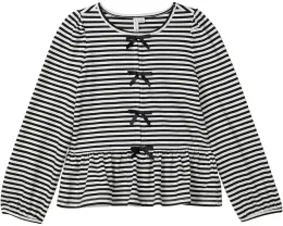 Блузка Janie and Jack в полоску с бантами для детей