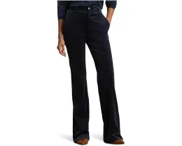 Брюки с высокой посадкой и расклешенным низом из вельвета Lauren Ralph Lauren