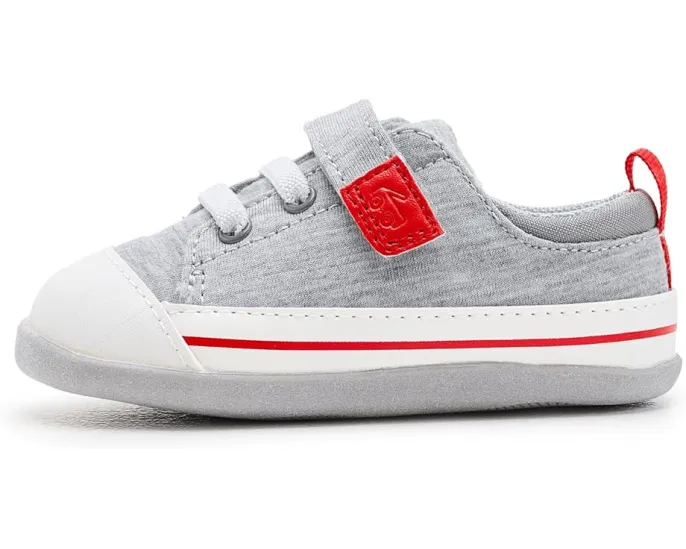 See Kai Run Первые шаги Stevie Mini из денима с гибкой подошвой для малышей