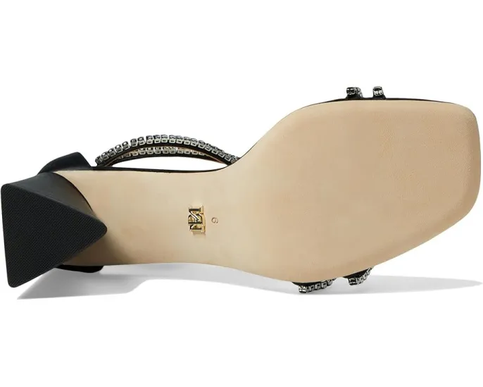 Сандалии Badgley Mischka Lillie с кристаллами на бретелях и квадратным носком