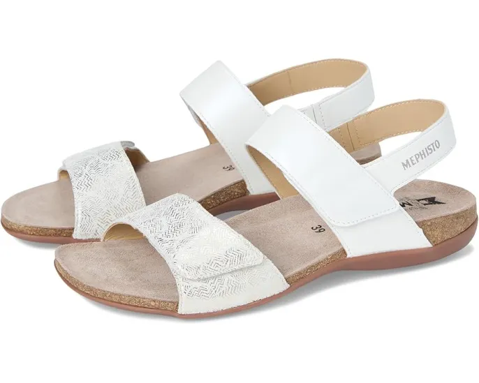 Сандалии Mephisto Agave из нубука с анатомической стелькой Air Relax и каблуком 1 дюйм (2.54 см)