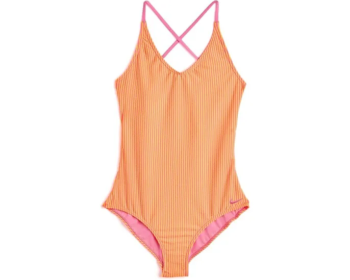Ripple Texture Lace Up One Piece (Little Kid/Big Kid)