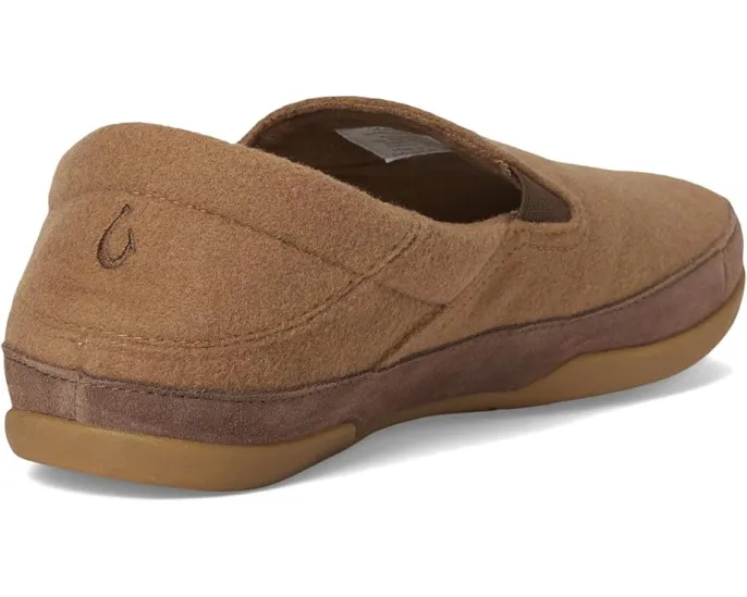 Тапочки OluKai Kalawa из чистой шерсти с подошвой для улицы и поддержкой свода стопы