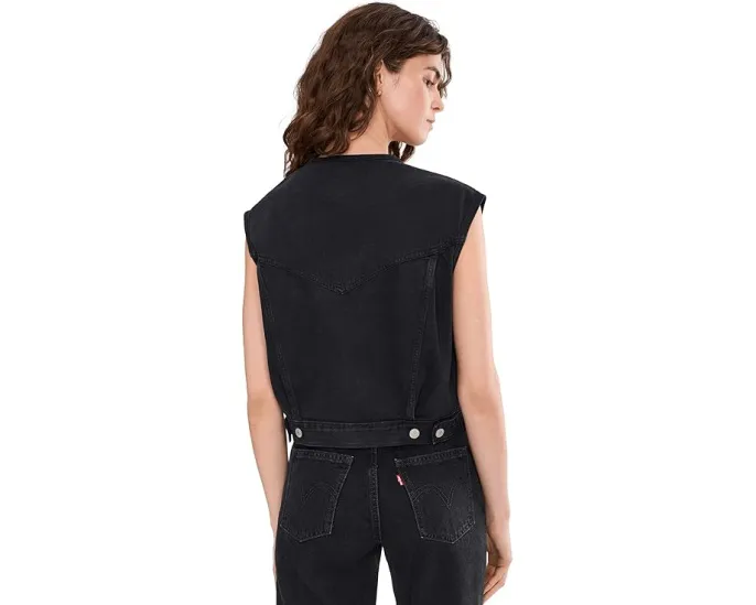 Levi's Premium безворотниковый жилет Collarless Shrunken 90s из хлопка и TENCEL Lyocell