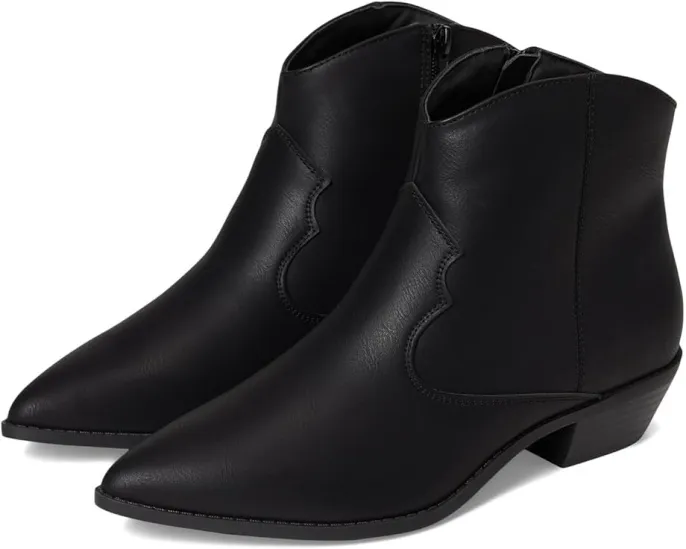 Ботинки Journee Collection Taliah с острым носком и кубинским каблуком на молнии