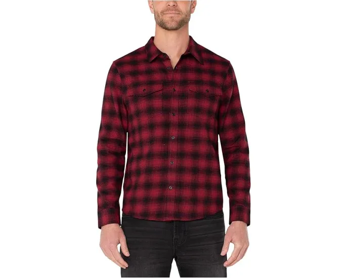 Liverpool Los Angeles Рубашка на пуговицах с длинным рукавом и карманами на клапанах