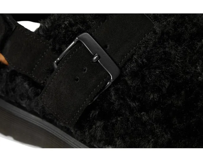 Dr. Martens Jorge II мулы с подкладкой из искусственного меха Borg и регулируемыми ремнями
