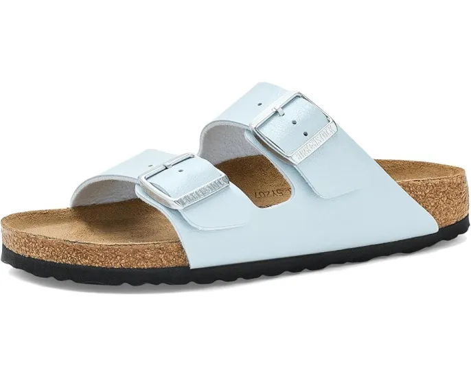 Сандалии Birkenstock Arizona из синтетического материала Birko-Flor с атласным блеском