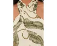 Платье-миди Rope-Print Georgette Halter Lauren Ralph Lauren с принтом канатов