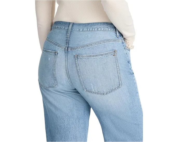 Широкие джинсы Madewell The Perfect Vintage Wide-Leg в светлом дениме