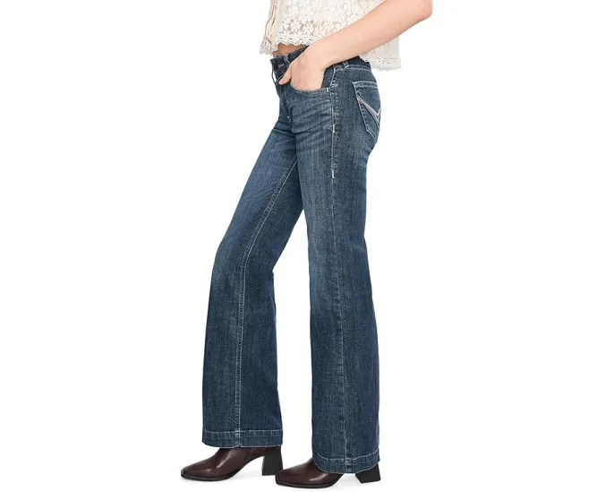 Джинсы-брюки Ariat Perfect Rise Lelani с расклешенным низом и средней посадкой