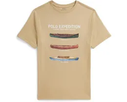 Хлопковая футболка с принтом от Polo Ralph Lauren для детей