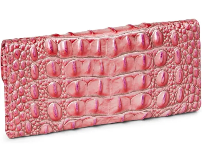 Дорожный кошелек Veronica от Brahmin с металлическим блеском и карманами