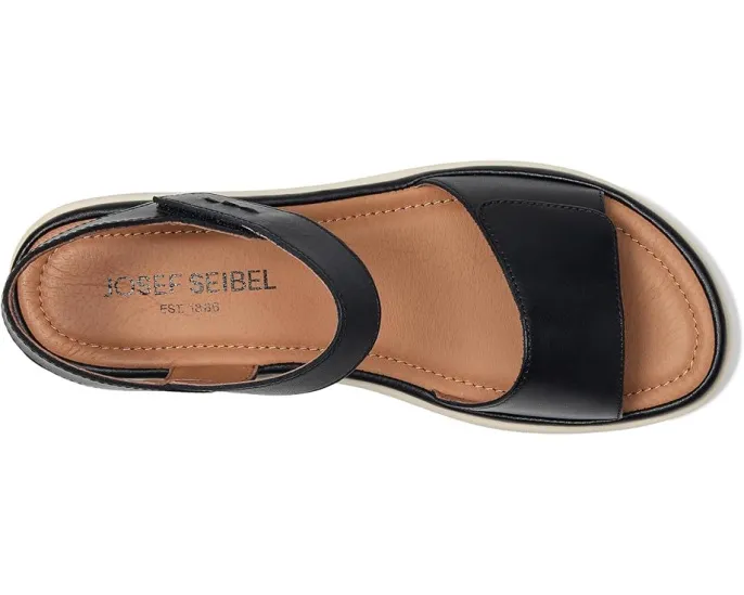 Сандалии Josef Seibel Sevran 01 из цельной кожи с ремешками на липучке