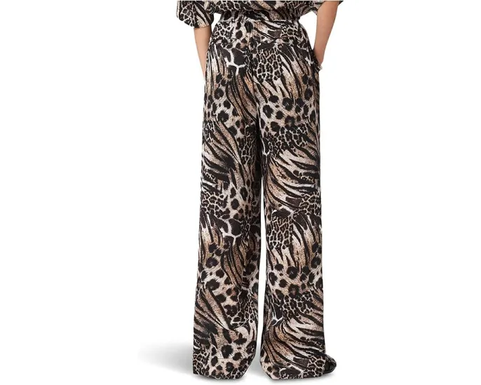 Брюки AllSaints Charli Linen из льна и шелка с принтом