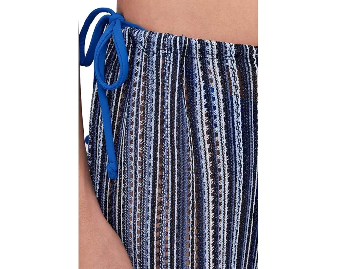 Штаны BECCA Seaside Crochet Knit с разрезом по бокам и регулируемым поясом