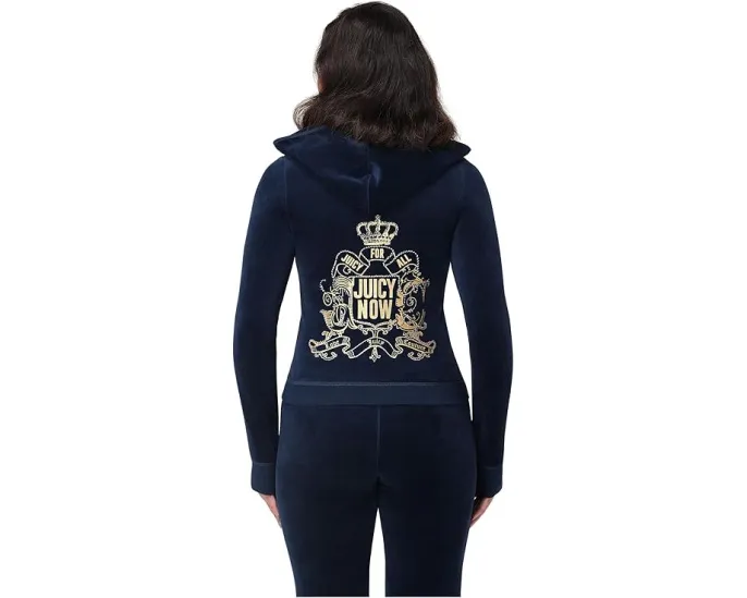 Толстовка Juicy Couture Heritage с капюшоном и большим карманом-кенгуру