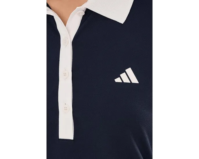 Поли теннисное adidas Heritage с контрастной резинкой и коротким рукавом