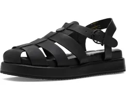 Закрытые сандалии Hindburn из кожи с регулируемой пряжкой и стелькой в клетку