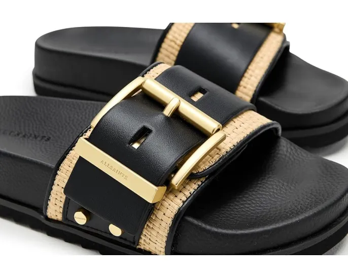 Сандалии Ellie Raffia Slider с ремешком под рафию и пряжкой