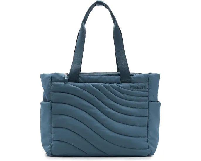 Сумка тоут Baggallini Set Wave с геометрическим узором и отделением для ноутбука