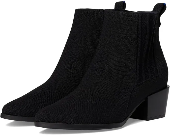 Ботинки Rothy's The Western Bootie с квадратным каблуком и эластичной панелью