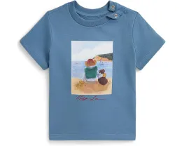 Футболка Polo Bear из хлопкового джерси для младенцев Polo Ralph Lauren Kids
