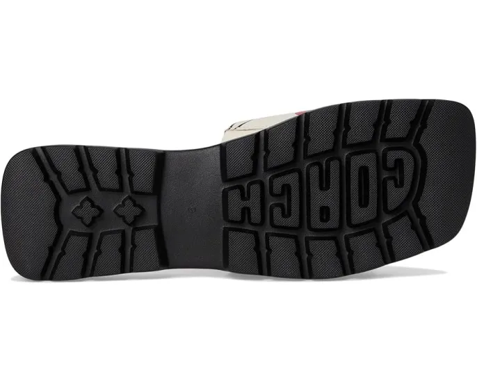 Сандалии Florence с вишневым принтом от COACH из кожи на подошве EVA